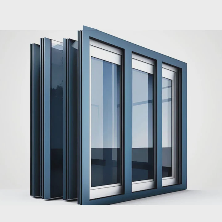 Modern Double Glazed Aluminum Casement Window