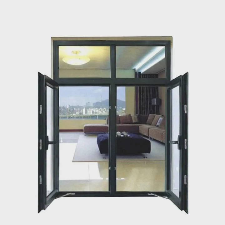 Black Aluminum Glass Casement Window