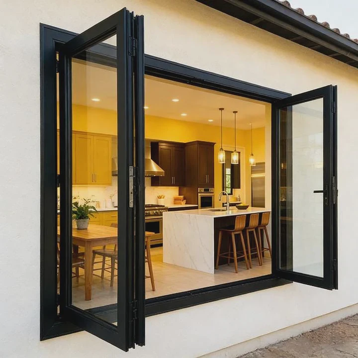 Vertical Aluminum Bi-Fold Window