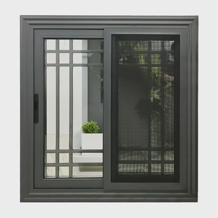 Aluminum Louver Sliding Window Magnetic Screen
