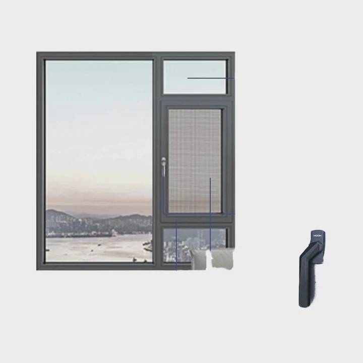 Anti Theft Aluminum Sliding Window System China Oem