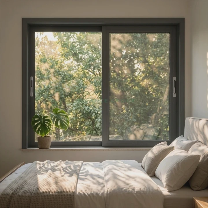 Heavy Duty Aluminum Sliding Window High Rise