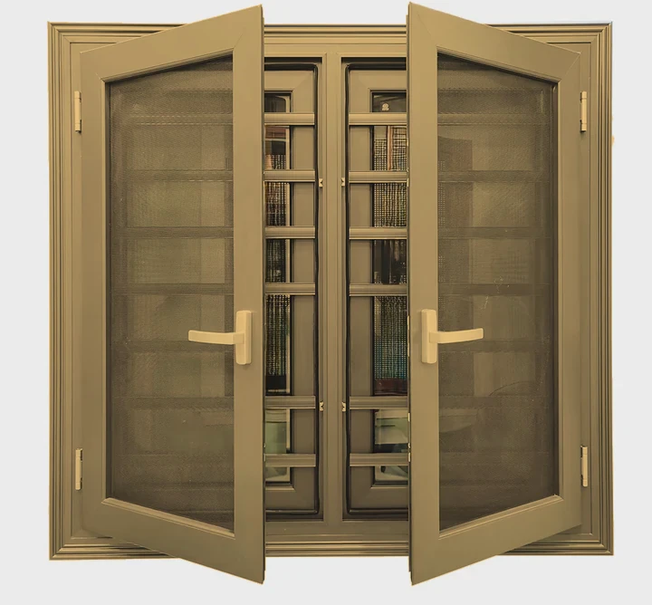 French Aluminum Casement Window With Screen