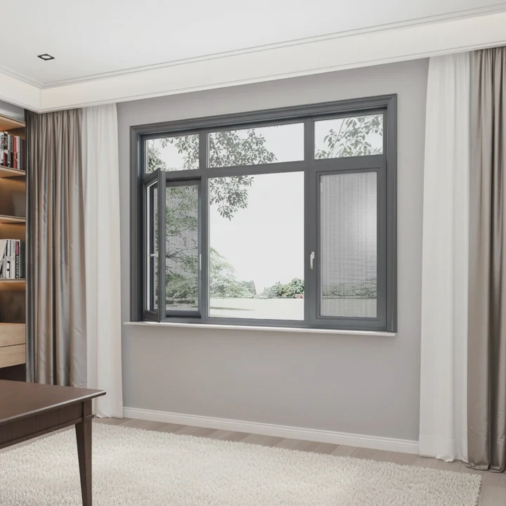 Thermal Break Aluminum Vertical Window Soundproof