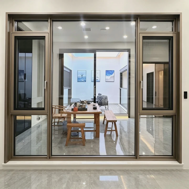 Thermal Break Aluminum Sliding Window Commercial Use
