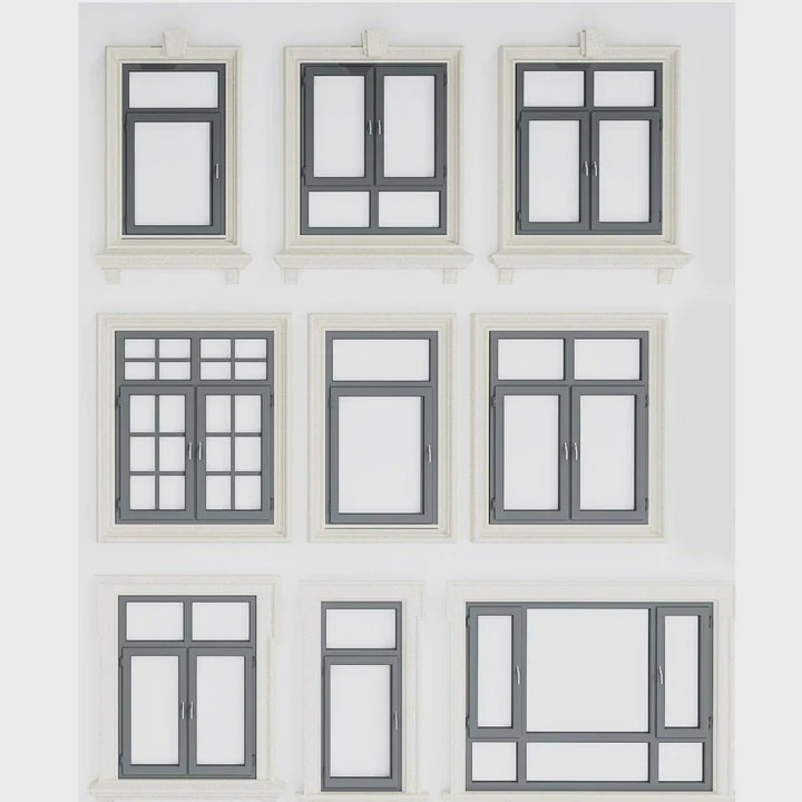 Black Aluminum Sliding Windows