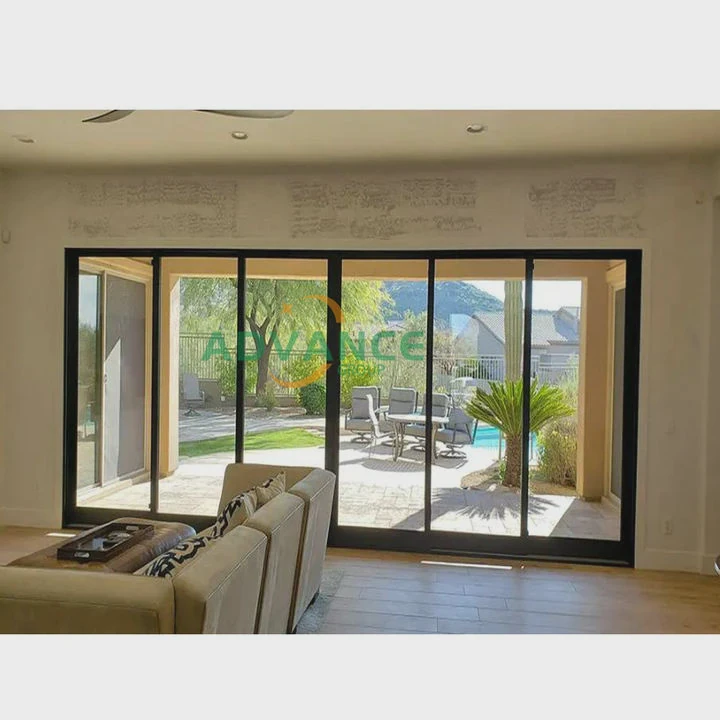 Balcony Double Glazed Aluminum Sliding Doors