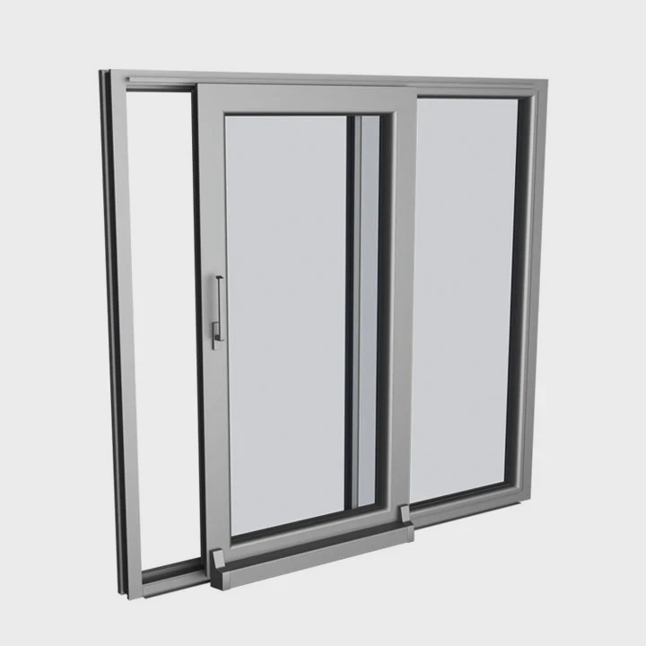 2-Panel Impact Resistant Aluminum Sliding Windows
