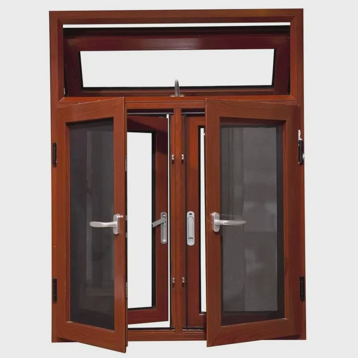 China Wood Color Aluminum Window Systems